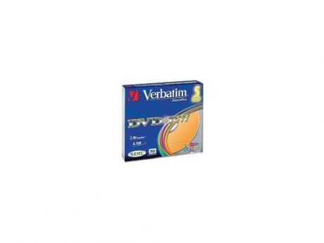 Диски DVD+RW Verbatim 4x 4.7Gb SlimCase 5шт Color 43297