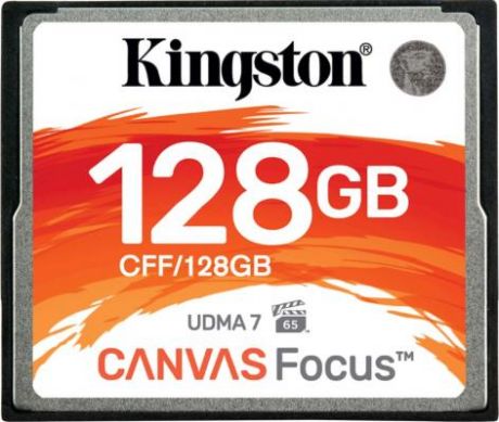 Карта памяти Compact Flash Kingston Canvas Focus, 128 Гб