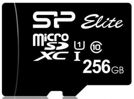 Флеш карта microSDXC 256Gb Class10 Silicon Power SP256GBSTXBU1V10 Elite w/o adapter