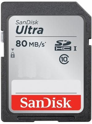 Флеш карта SD 32GB SanDisk SDHC Class 10 UHS-I U1 Ultra 100MB/s