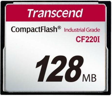 Промышленная карта памяти CompactFlash Transcend 220I, 128 Мб SLC, темп. режим от -40? до +85?