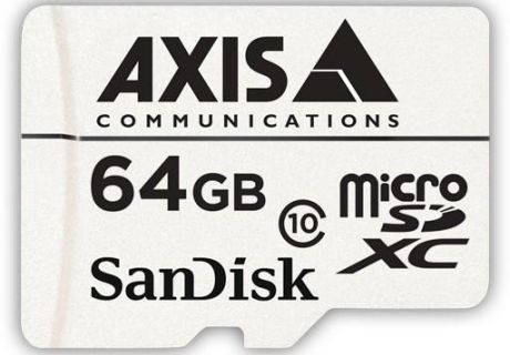 Карта памяти MICRO SDXC 64GB 10PCS /SURV. W/ADAPTER 5801-961 AXIS
