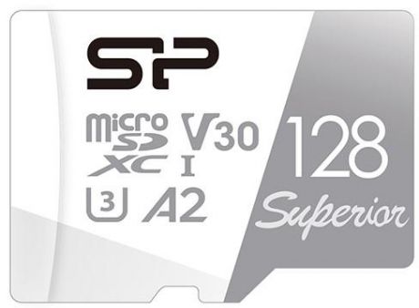 Флеш карта microSD 128GB Silicon Power Superior Pro A2 microSDXC Class 10 UHS-I U3 Colorful 100/80 Mb/s