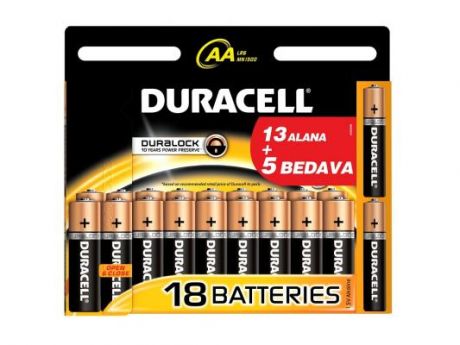 Батарейки Duracell Basic AA 18 шт