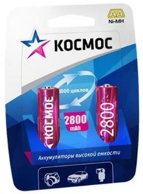 Аккумуляторы КОСМОС KOCR6NIMH2800MAH2BL 2800 mAh AA 2 шт