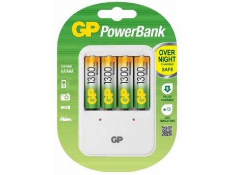 Зарядное устройство GP PB420GS130 1300 mAh AA 4 шт