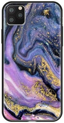 Накладка Deppa Glass Case для iPhone 11 Pro фиолетовый агат 87256