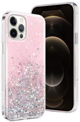 Накладка SwitchEasy "Starfield" для iPhone 12 Pro Max прозрачный розовый GS-103-123-171-61