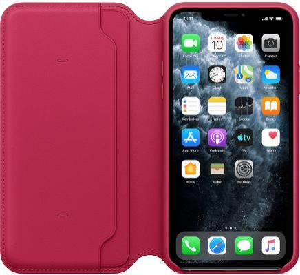 Чехол-книжка Apple Folio для iPhone 11 Pro Max малиновый MY1N2ZM/A