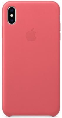 Чехол для iPhone XS Max Leather Case - Peony Pink MTEX2ZM/A