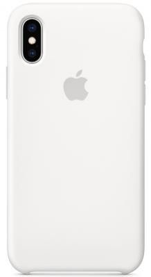 Накладка Apple Silicone Case для iPhone XS белый MRW82ZM/A