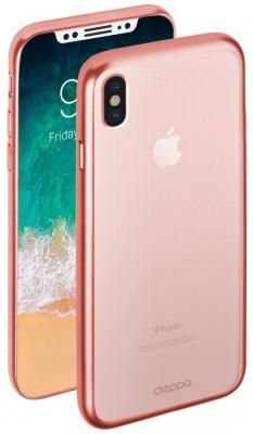 Накладка Deppa "Gel Plus Case" для iPhone X розовое золото 85338