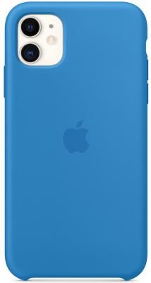 Накладка Apple Silicone Case Surf Blue для iPhone 11 синяя волна MXYY2ZM/A