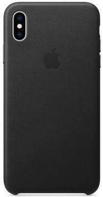 Накладка Apple Leather Case для iPhone XS Max чёрный MRWT2ZM/A