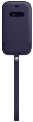 Чехол Apple Leather Sleeve with MagSafe для iPhone 12 mini фиолетовый MK093ZE/A