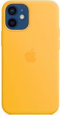 Накладка Apple Silicone Case with MagSafe для iPhone 12 mini желтый MKTM3ZE/A