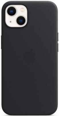 Накладка Apple Leather Case with MagSafe для iPhone 13 тёмная ночь MM183ZE/A