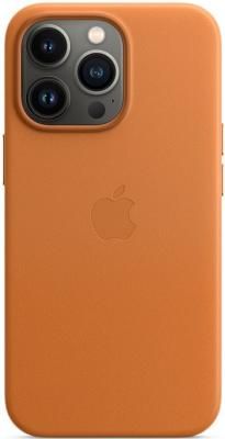 Накладка Apple Leather Case with MagSafe для iPhone 13 Pro золотистая охра MM193ZE/A
