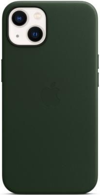 Накладка Apple Leather Case with MagSafe для iPhone 13 зелёная секвойя MM173ZE/A