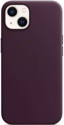 Накладка Apple Leather Case with MagSafe для iPhone 13 тёмная вишня MM143ZE/A