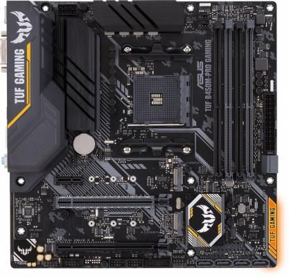 Материнская плата ASUS TUF B450M-PRO GAMING Socket AM4 AMD B450 4xDDR4 2xPCI-E 16x 1xPCI-E 1x 6 mATX Retail