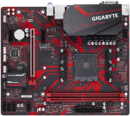 Материнская плата GigaByte B450M GAMING Socket AM4 AMD B450 2xDDR4 1xPCI-E 16x 2xPCI-E 1x 4 mATX Retail