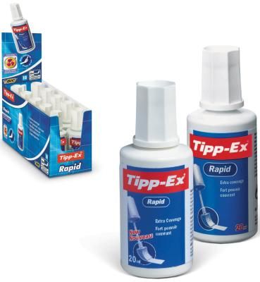 Корректирующая жидкость BIC "Tipp-ex Rapid", 20 мл, флакон с губкой, 8859943