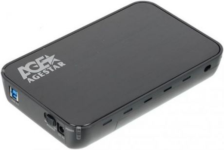 Внешний контейнер для HDD 3.5" SATA AgeStar 3UB3A8-6G USB3.0 черный