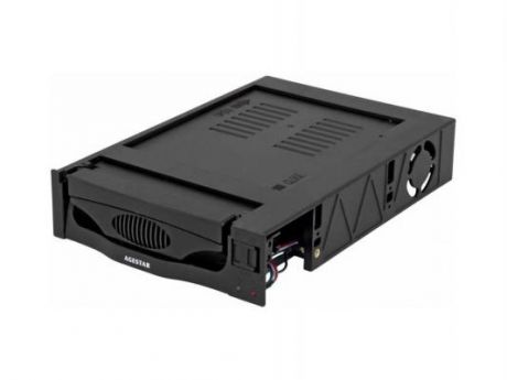 Салазки для жесткого диска (mobile rack) для HDD 3.5" AGESTAR SR3P-S-1F BK черный