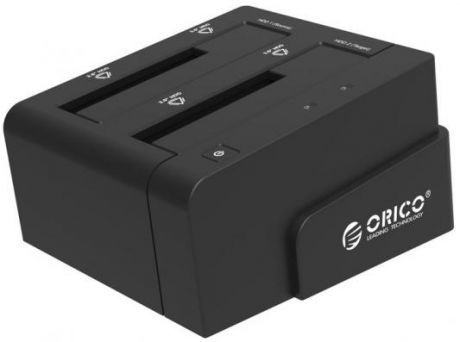 Док станция для HDD 2.5"/3.5" SATA Orico 6628US3-C-BK USB3.0 черный