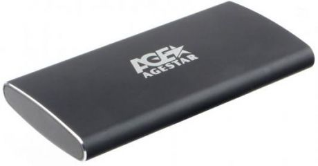 AgeStar 3UBMS2 (BLACK) USB 3.0 Внешний корпус mSATA, алюминий, черный