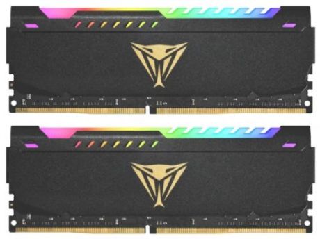 Память DDR 4 DIMM 16Gb PC25600, 3200Mhz, CL18, PATRIOT Viper Steel RGB (PVSR416G320C8) (retail)