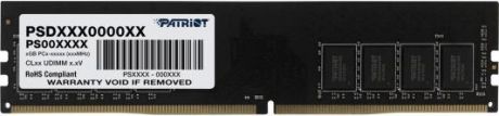 Оперативная память для компьютера 8Gb (1x8Gb) PC4-25600 3200MHz DDR4 DIMM CL22 Patriot PSD48G320081