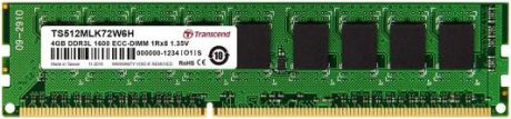 Оперативная память 4Gb (1x4Gb) PC3-12800 1600MHz DDR3L DIMM ECC CL11 Transcend TS512MLK72W6H
