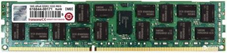 Оперативная память 16Gb (1x16Gb) PC3-10600 1333MHz DDR3 DIMM ECC Registered CL9 Transcend TS2GKR72V3H