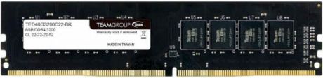 Оперативная память 8Gb (1x8Gb) PC4-25600 3200MHz DDR4 DIMM CL22 Team TED48G3200C2201