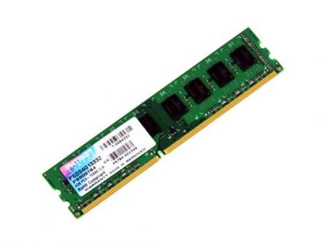 Оперативная память 4Gb (1x4Gb) PC3-10600 1333MHz DDR3 DIMM CL9 Patriot PSD34G133381