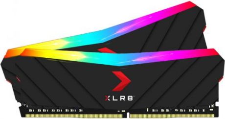 Оперативная память для компьютера 16Gb (2x8Gb) PC4-28800 3600MHz DDR4 DIMM CL18 PNY XLR8 EPIC-X RGB Gaming Memory (MD16GK2D4360018XRGB)