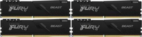 Kingston 128GB 2666MHz DDR4 CL16 DIMM (Kit of 4) FURY Beast Black