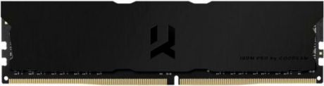Оперативная память для компьютера 16Gb (1x16Gb) PC4-28800 3600MHz DDR4 DIMM CL18 Goodram IRDM Pro Deep Black (IRP-K3600D4V64L18/16G)