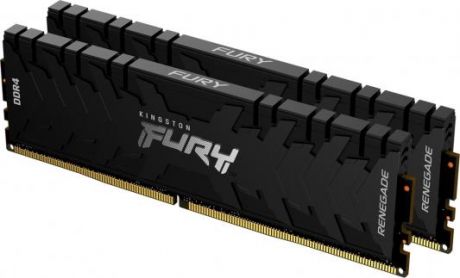 Оперативная память для компьютера 16Gb (2x8Gb) PC4-21300 2666MHz DDR4 DIMM CL13 Kingston Fury Renegade (KF426C13RBK2/16)