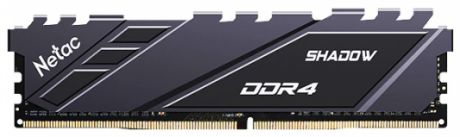 Оперативная память для компьютера 16Gb (1x16Gb) PC4-21300 2666MHz DDR4 DIMM CL19 Netac Shadow (NTSDD4P26SP-16E)