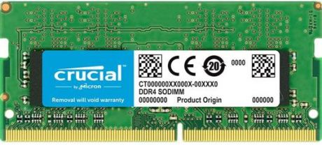 Оперативная память для ноутбука 4Gb (1x4Gb) PC4-21300 2666MHz DDR4 SO-DIMM CL19 Crucial CT4G4SFS6266