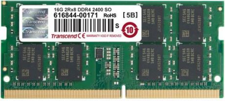 Оперативная память для ноутбука 16Gb (1x16Gb) PC4-21300 2666MHz DDR4 SO-DIMM CL19 Transcend TS2GSH64V6B