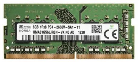 Модуль памяти DDR4 SODIMM 8Гб 2666MHz 1Rx8 CL19, Hynix Original