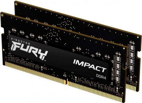 Оперативная память для ноутбука 64Gb (2x32Gb) PC4-23400 2933MHz DDR4 SO-DIMM CL17 Kingston FURY Impact (KF429S17IBK2/64)