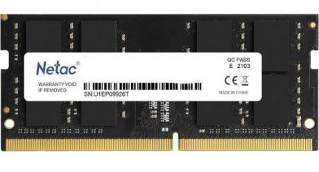 Модуль памяти SO-DIMM DDR 4 DIMM 16Gb PC21300, 2666Mhz, Netac NTBSD4N26SP-16 C19