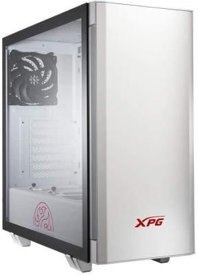 Компьютерный корпус XPG INVADER-WHITECOLOR BOXWORLDWIDE (ATX, подсветка ARGB, 2 вентилятора 120мм, стеклянная боковая панель, ,белый)