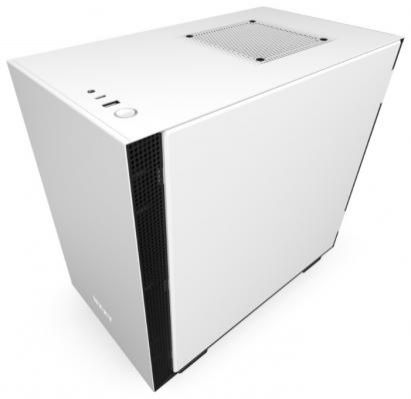 Корпус mini-ITX NZXT H210 Без БП белый чёрный (CA-H210B-W1)