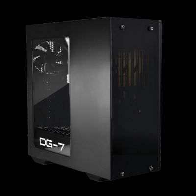 130-P0-0020-KR DG-73 , Matte Black Mid-Tower, Acrylic Window